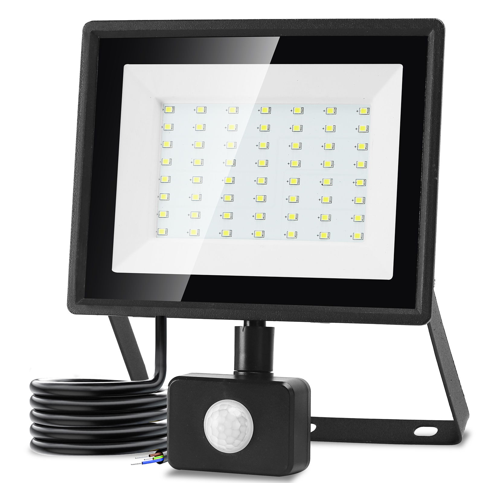 Aigostar foco LED con sensor movimiento 50w,4300lm ip65 6500k