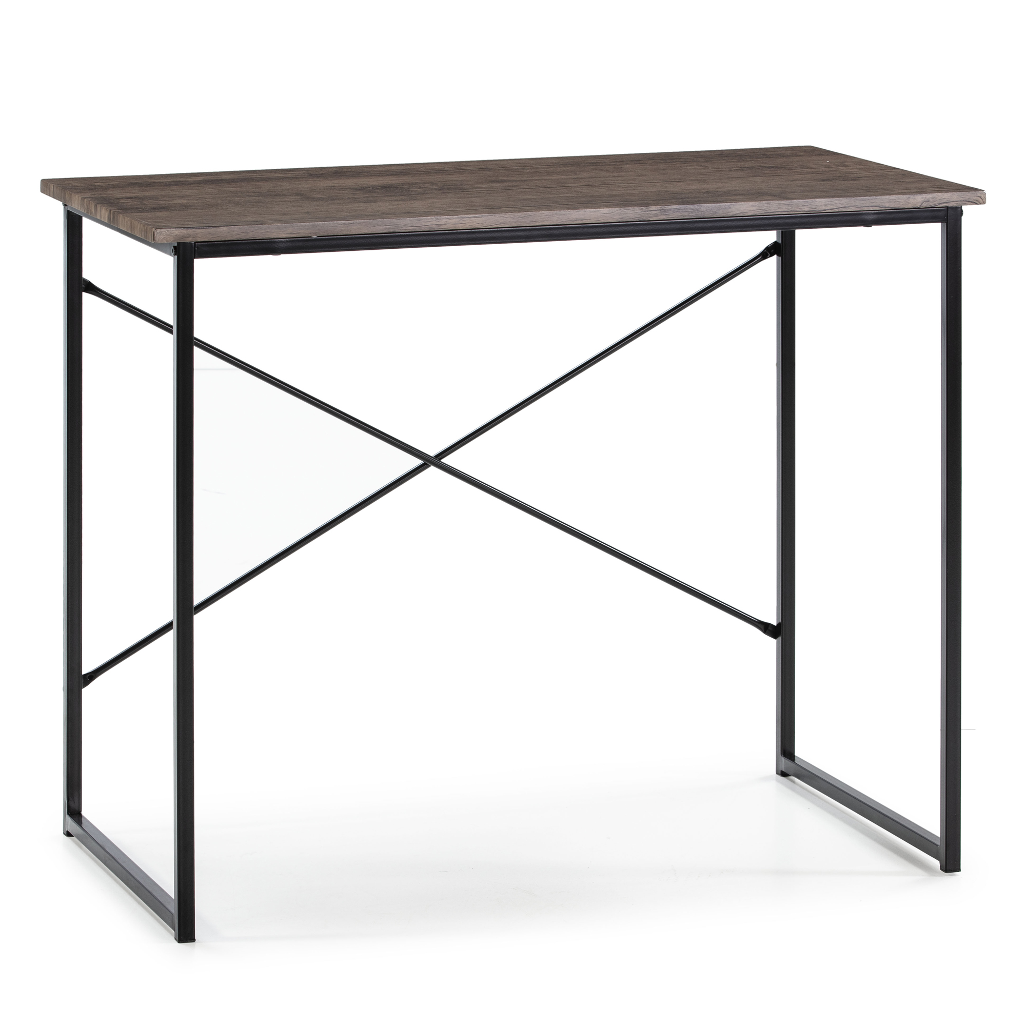Mesa de escritorio cáceres negro, mesa de ordenador, estilo industrial