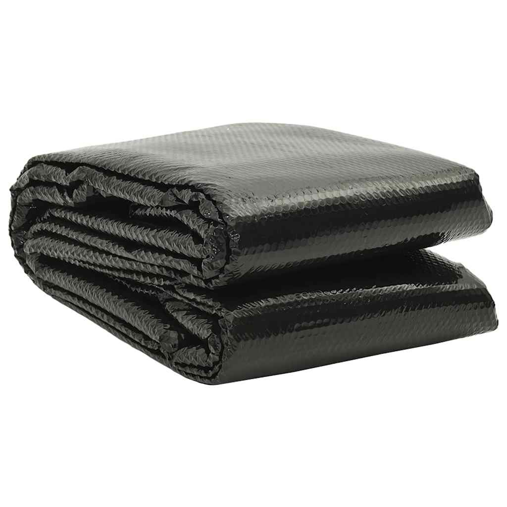 vidaXL cubierta de piscina rectangular pe negro 1000x600 cm