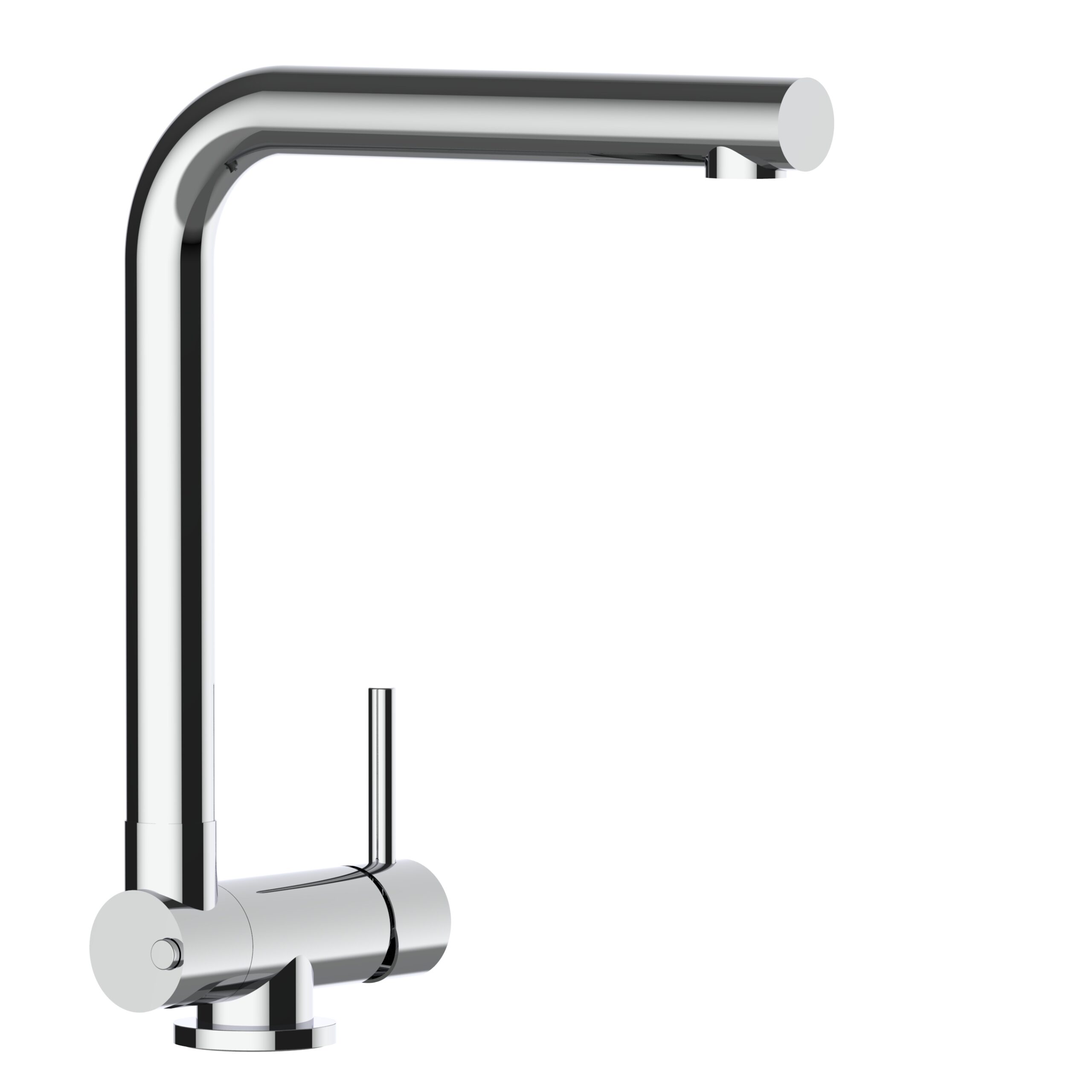 Grifo cocina abatible 4,5cm monomando cromado caño L giratorio
