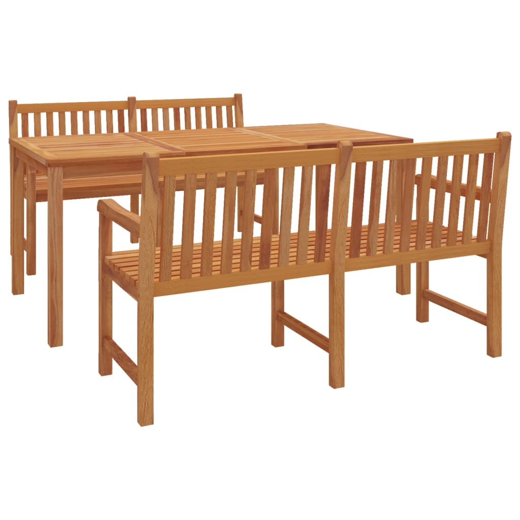 Conjunto de comedor/jardín de 3 piezas en madera maciza