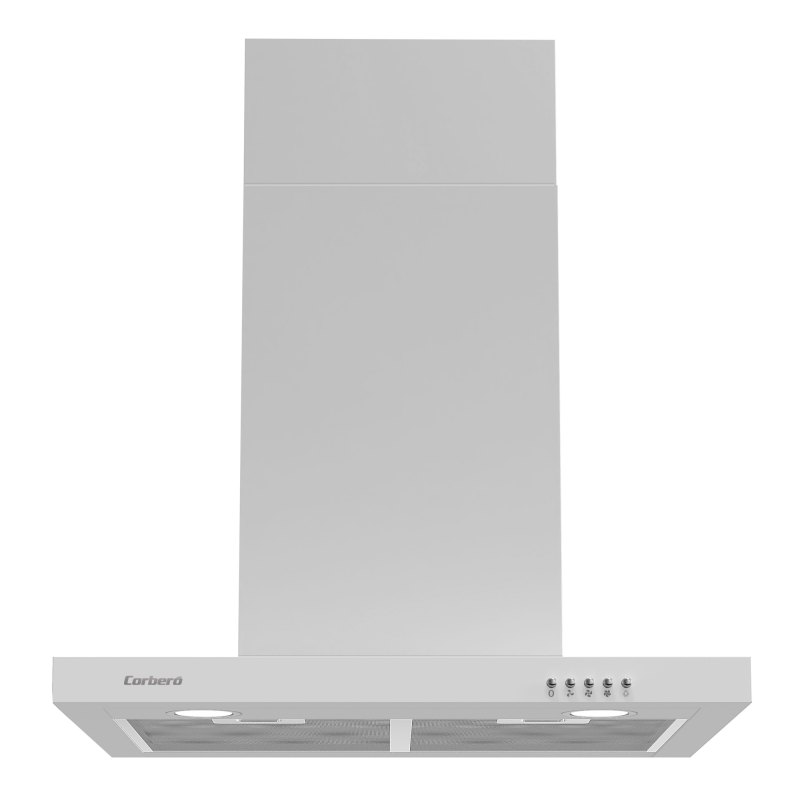 Campana corbero vostok660w decorativa blanco 60 cm 3 velocidades