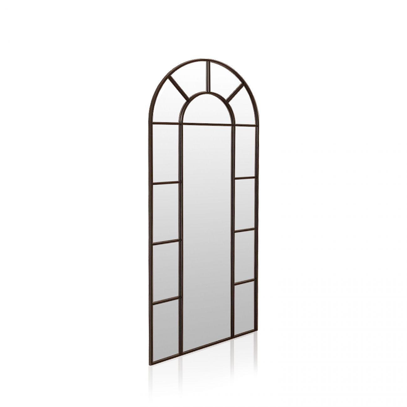 Espejo de pared con estructura metálica 180x80 cm lolle negro