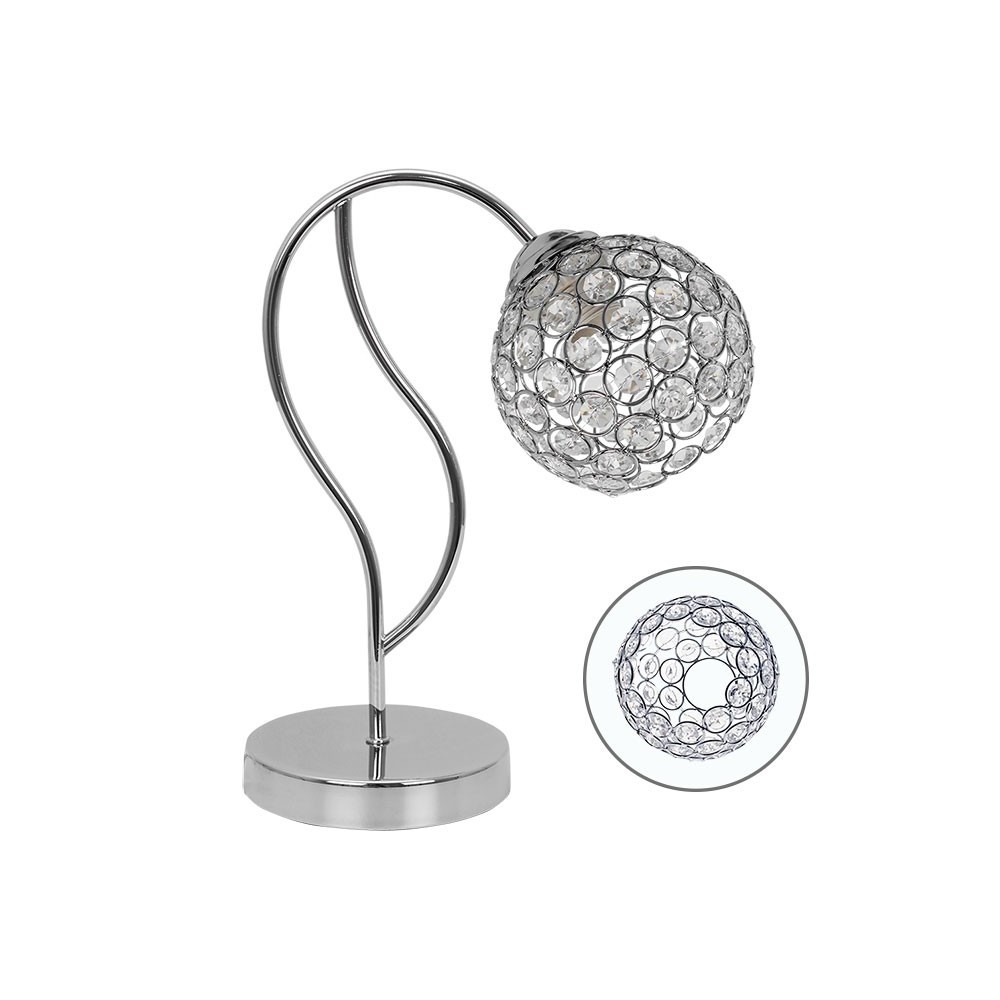 Lampara sobremesa balbina cromo 15cm