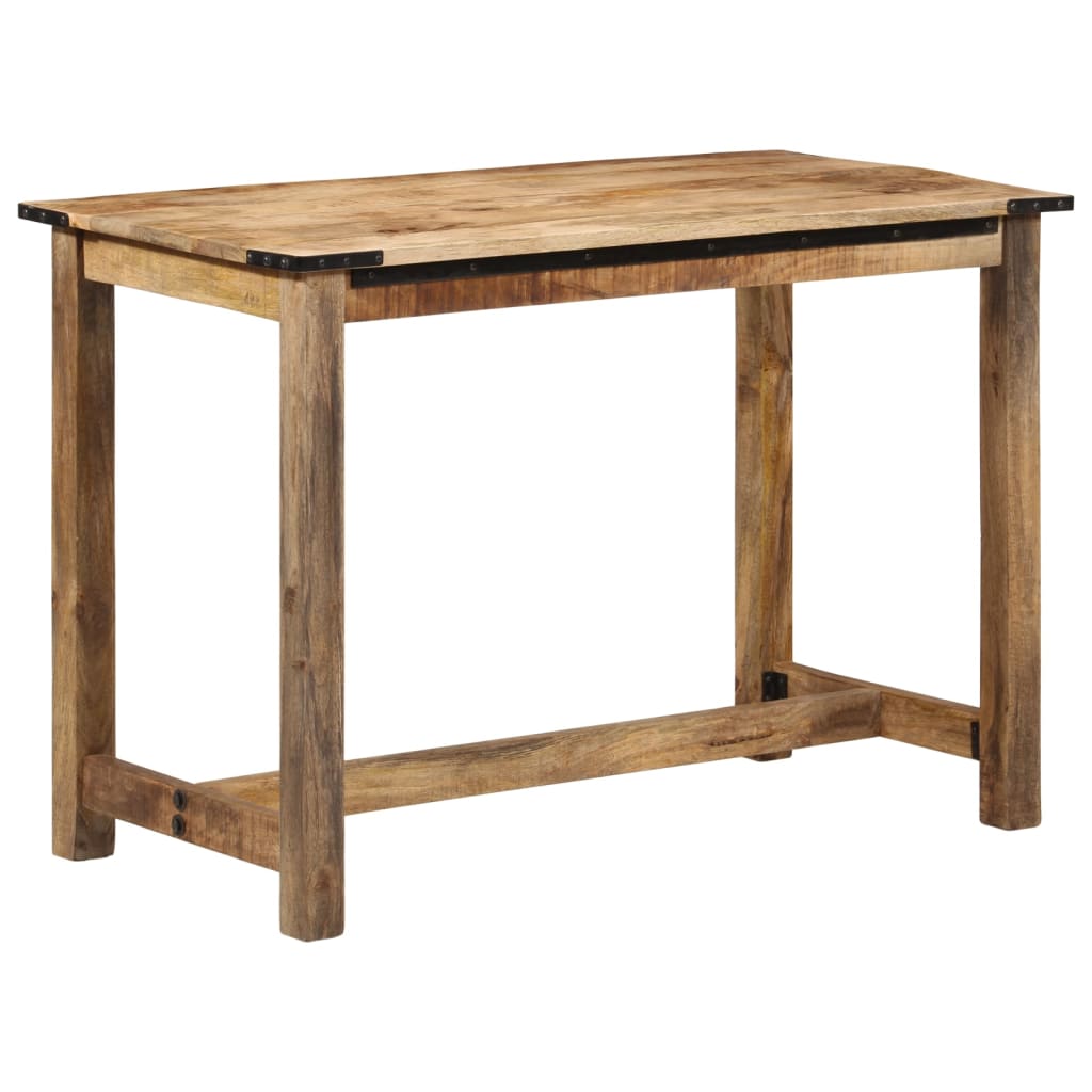 Mesa de comedor madera maciza de mango 110x55x75 cm oif385104