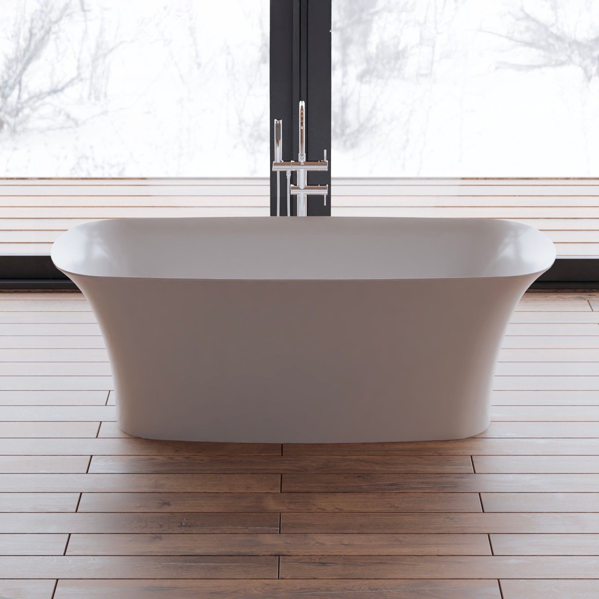 Bañera exenta bliss 170 blanche 170 x80 x58 cm, spalina
