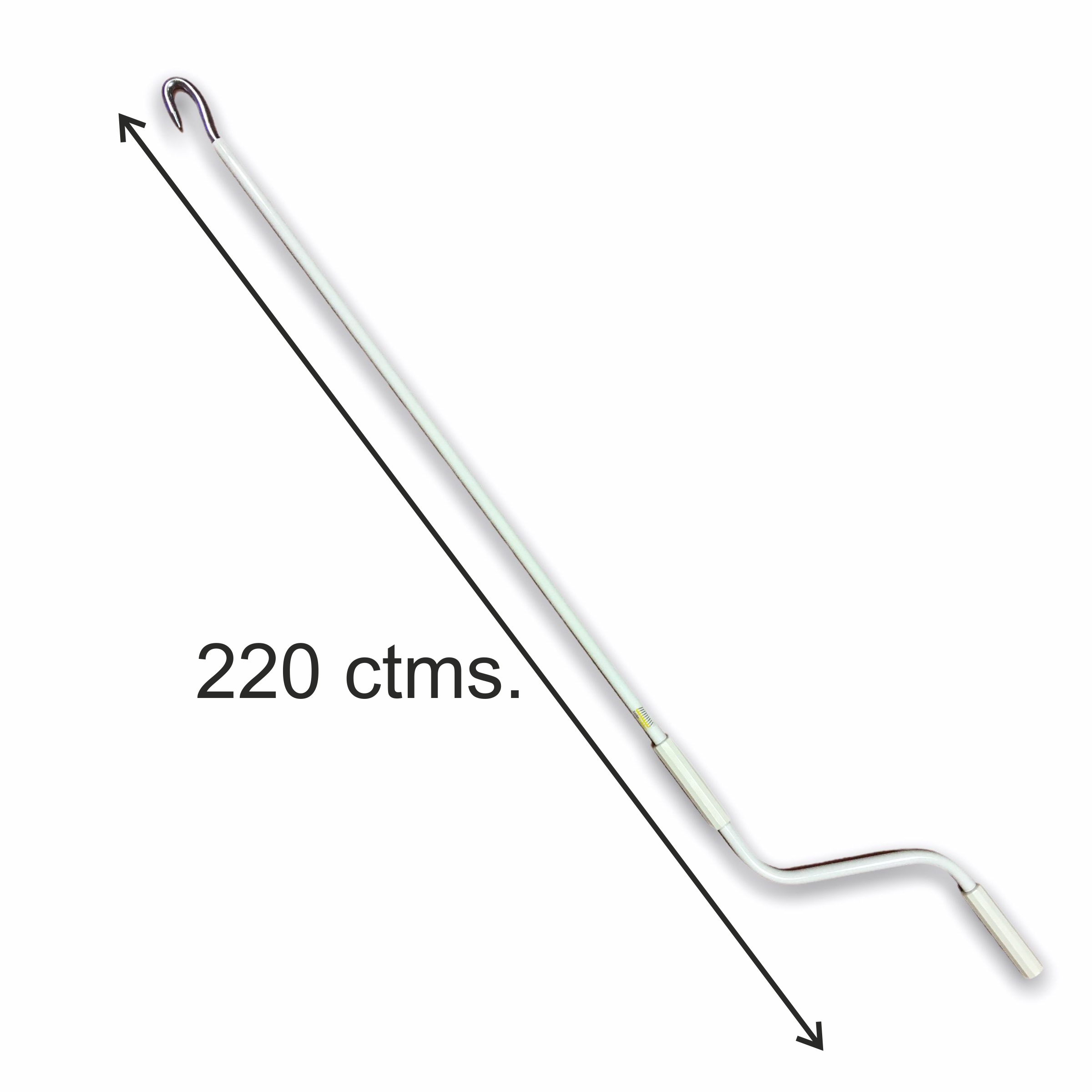Manivela para Toldos Teletoldo – Color Blanco – 220 cm de Alta Resistencia