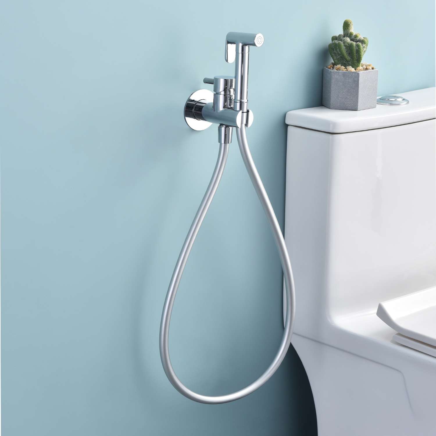 Set de ducha higiénica sky bath cromo inox s304 serie harmony