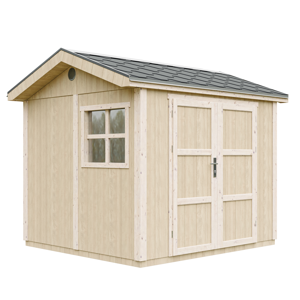 Caseta de jardín Timbela m913a, 5,9 m², premium, con suelo
