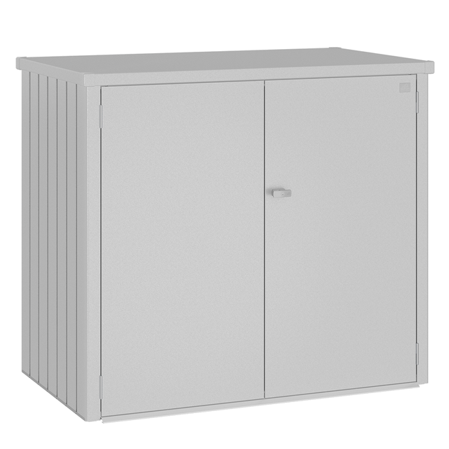 Contenedor de cubos de basura doble metalico biohort alex duo color plata