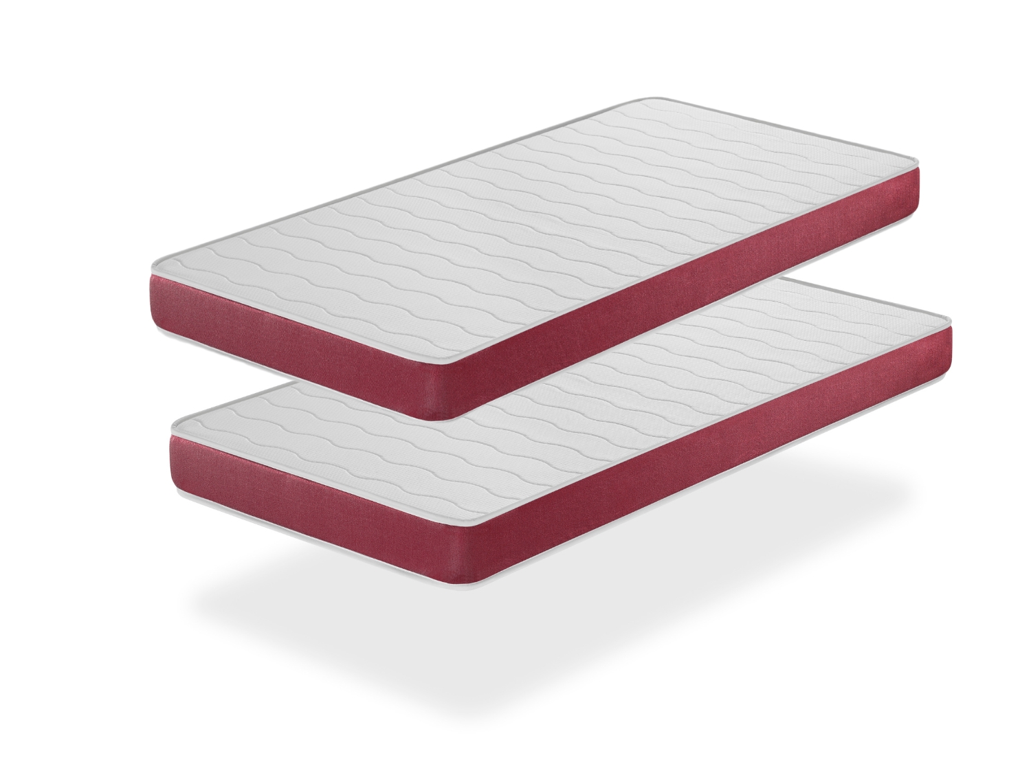 Lote de 2 colchones de espuma 90x190 cm velvet dreamdi