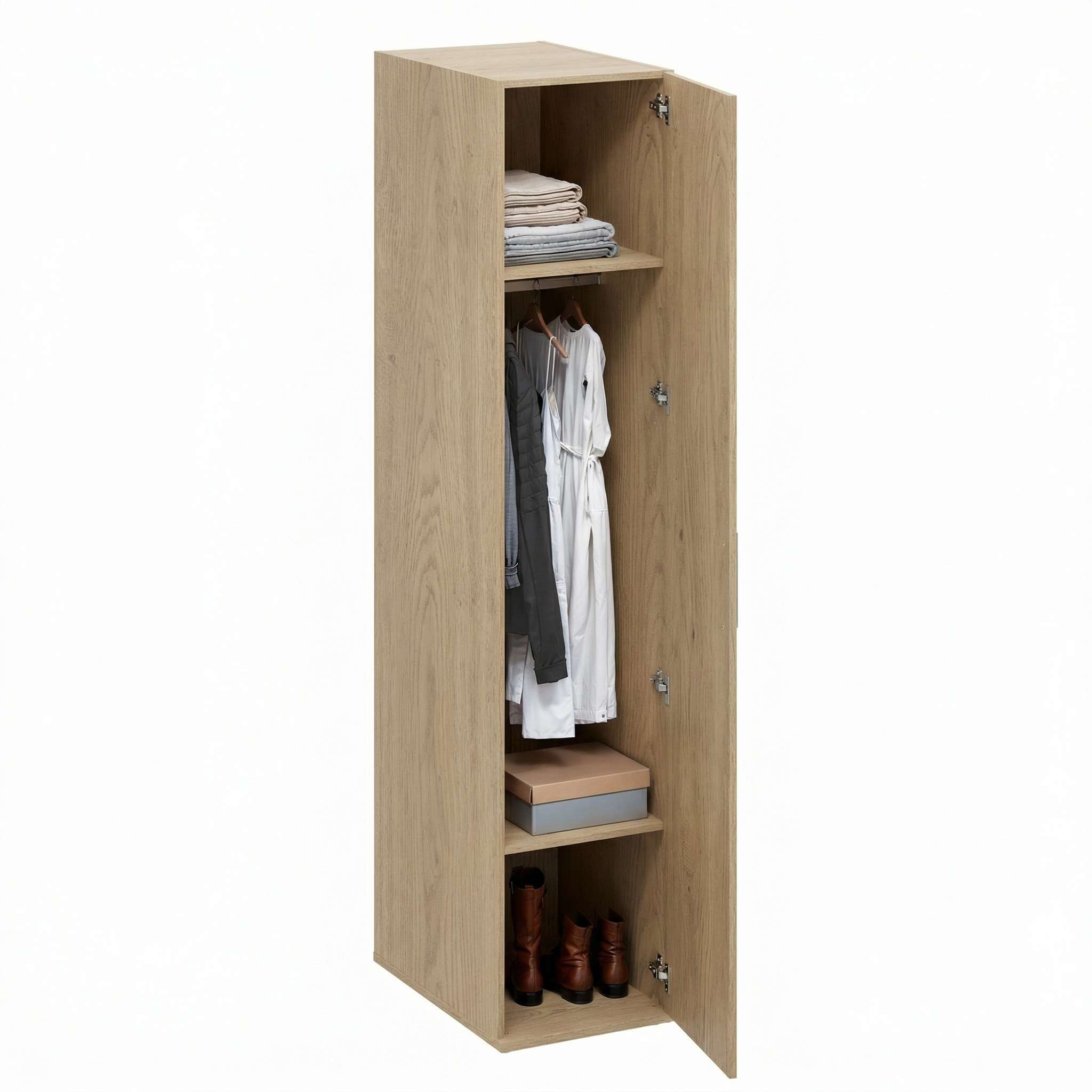 Mueble armario para lavandería t-bath 43,5x208 cm roble