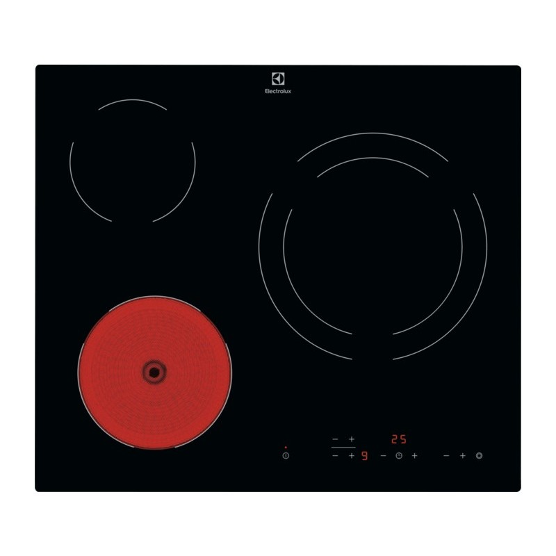 Vitrocerámica Electrolux lr633ck 3 zonas 60 cm sin marco