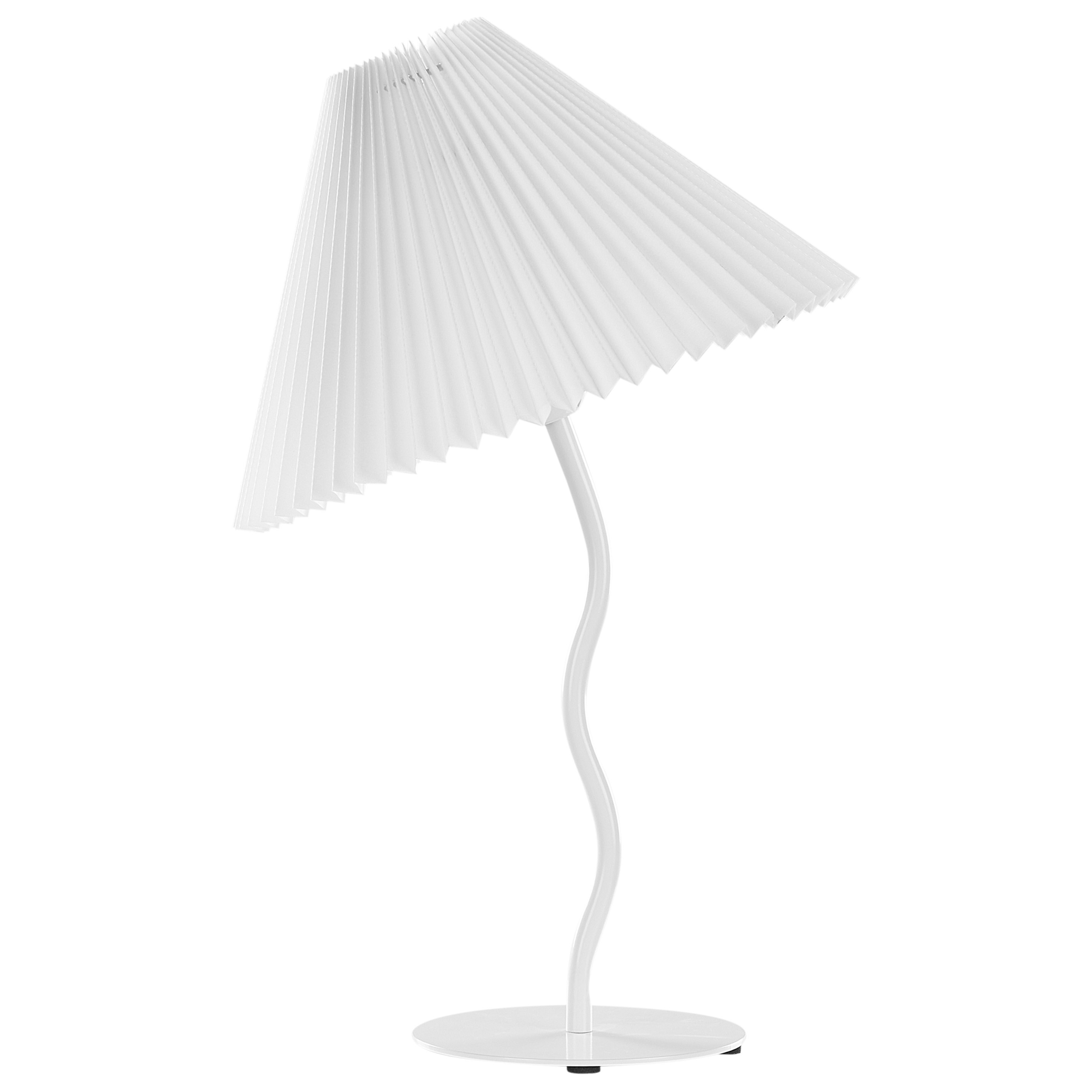 Lámpara de mesa alwero metal blanco