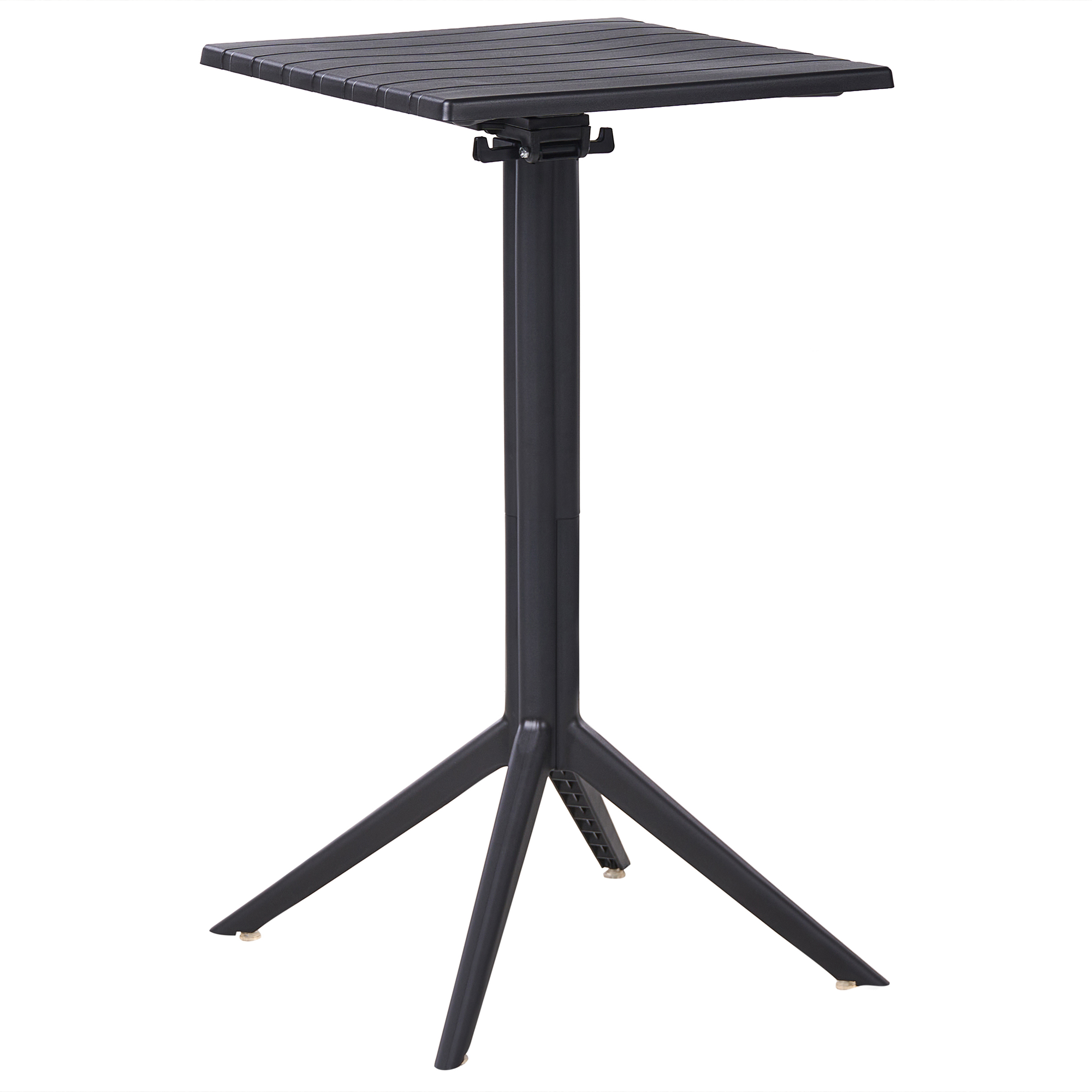 Mesa de bar de jardín lemnos 60 cm 60 cm negro
