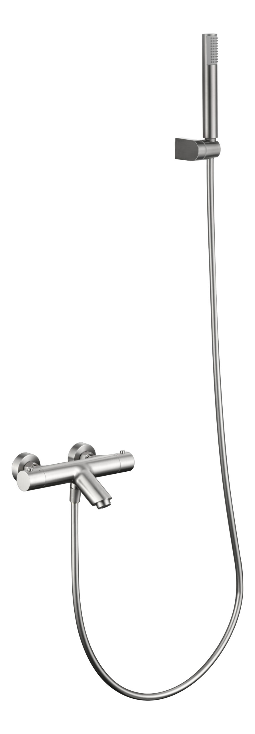 Mezclador termostático combinado ducha bañera latón cromado
