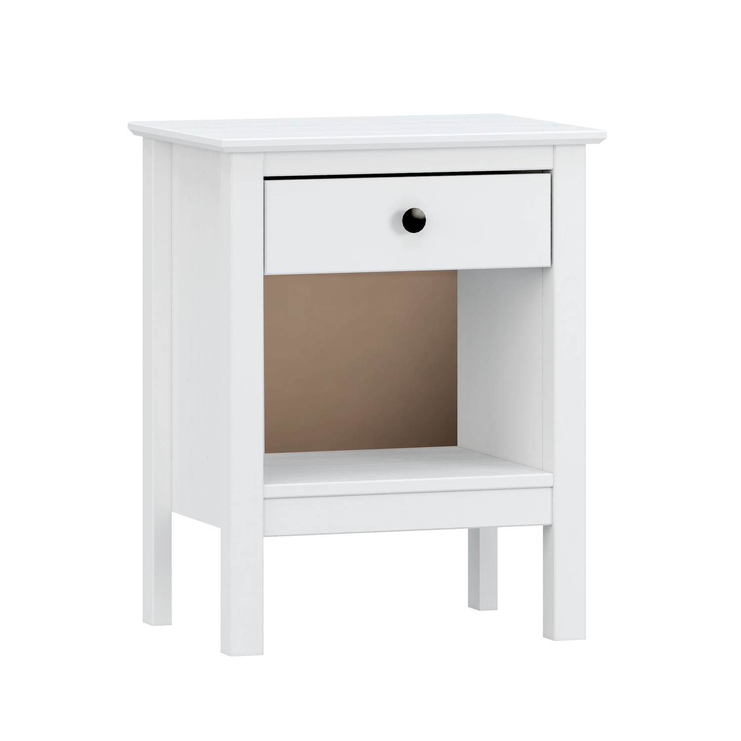 Mesita 1 cajon magda blanco 60x48x35 cm