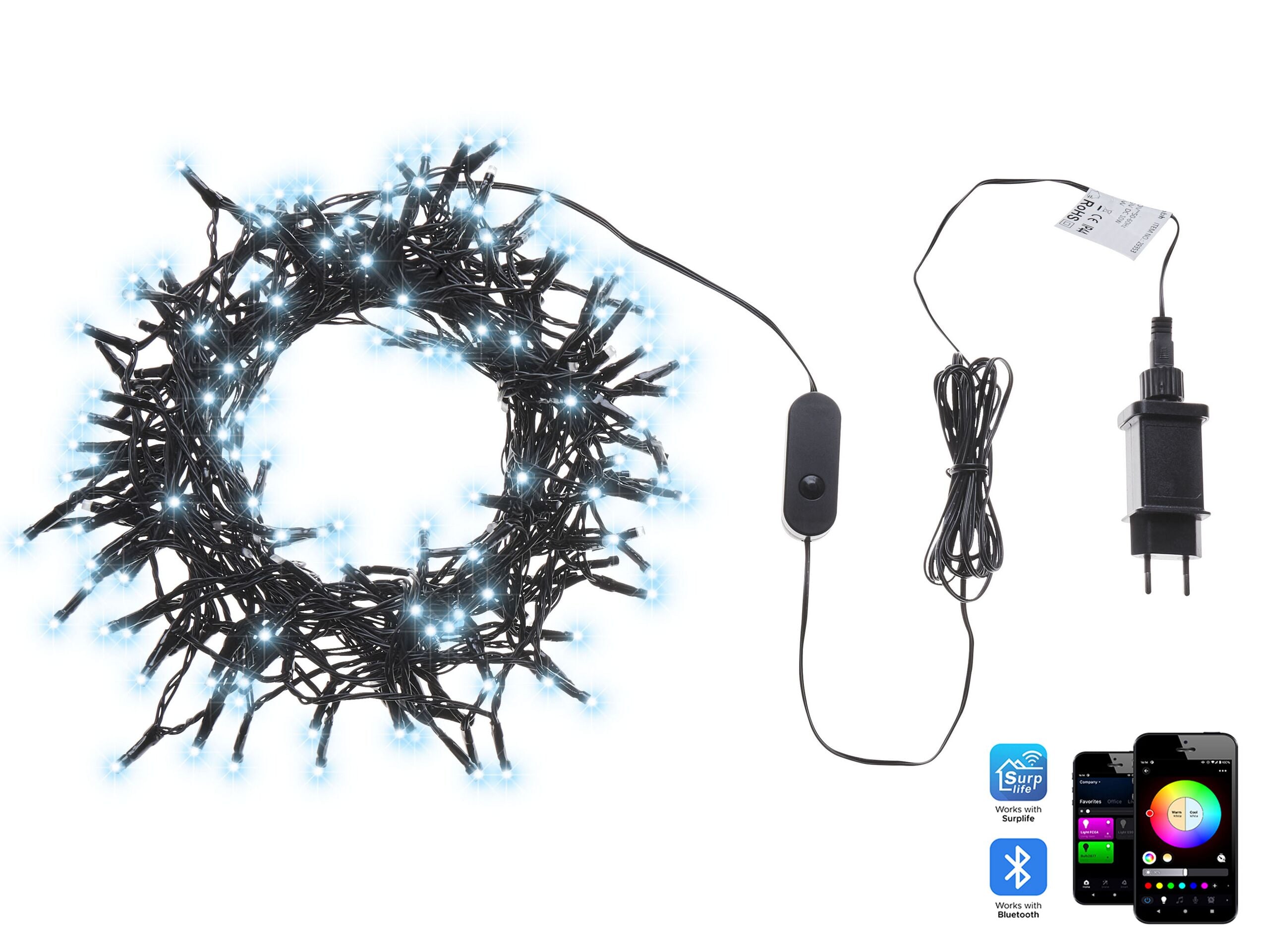 Guirnalda de luces LED inteligente con app igaliku 27 m multicolor