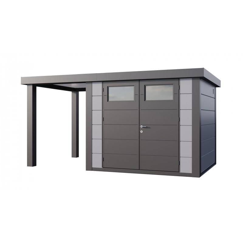 Caseta jardin nh6 c apoyo abierto pequeño a izq | gris claro | novo habitat