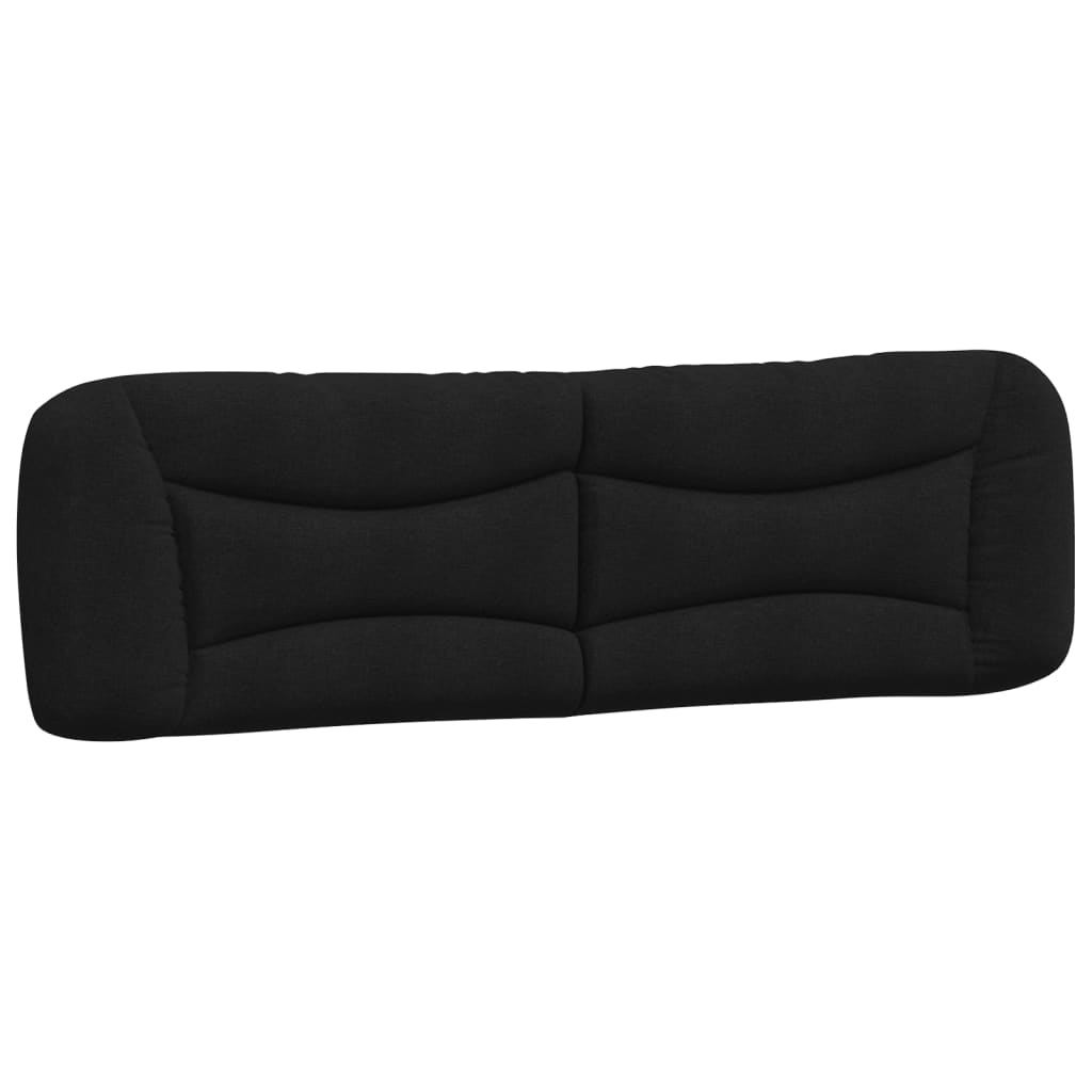 vidaXL cabecero de cama acolchado tela negro 180 cm