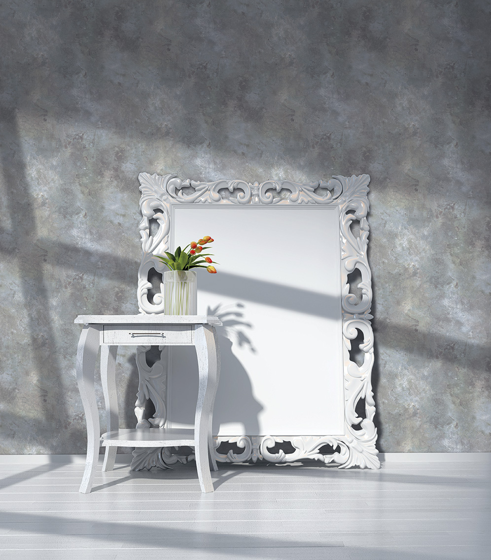 Papel pintado tnt textura esterilla cemento azul
