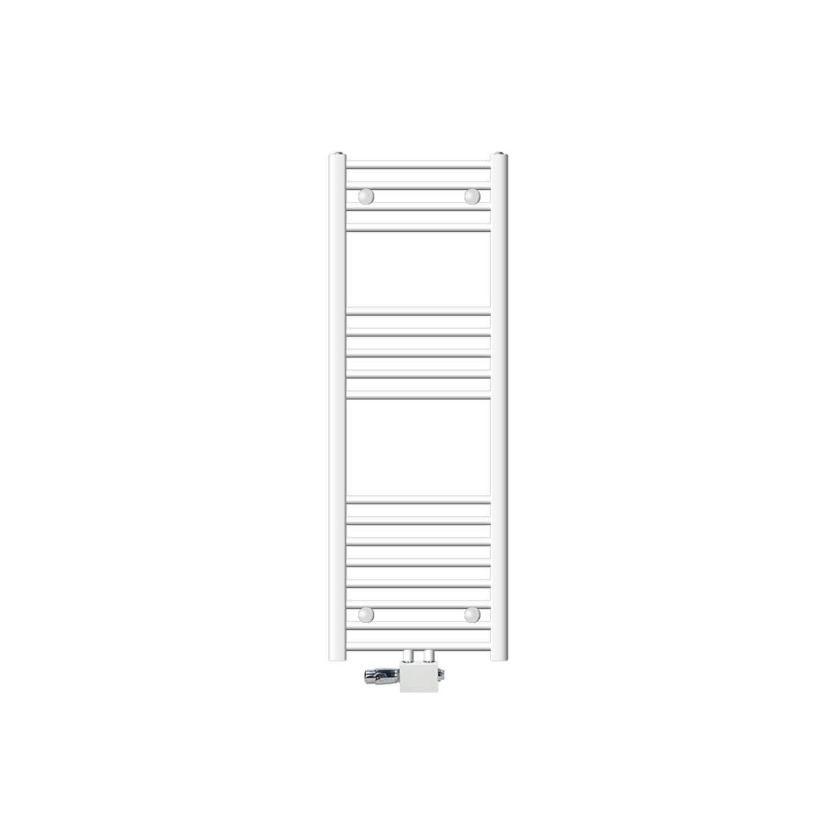 Radiador de baño conexión central 400 x 1200 mm blanco ecd germany