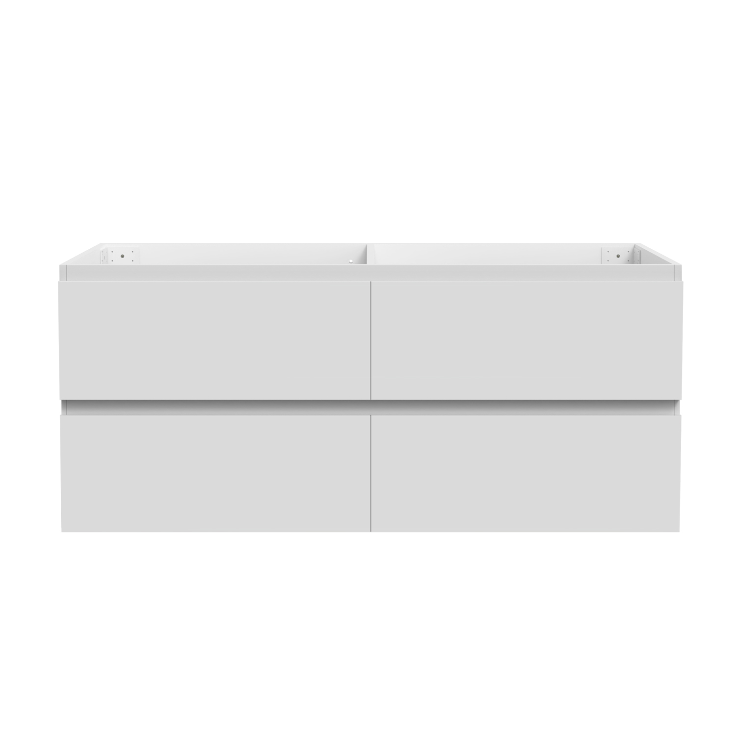 Mueble de baño aica 120 x 46 x 52 cm, blanco, 4 cajones