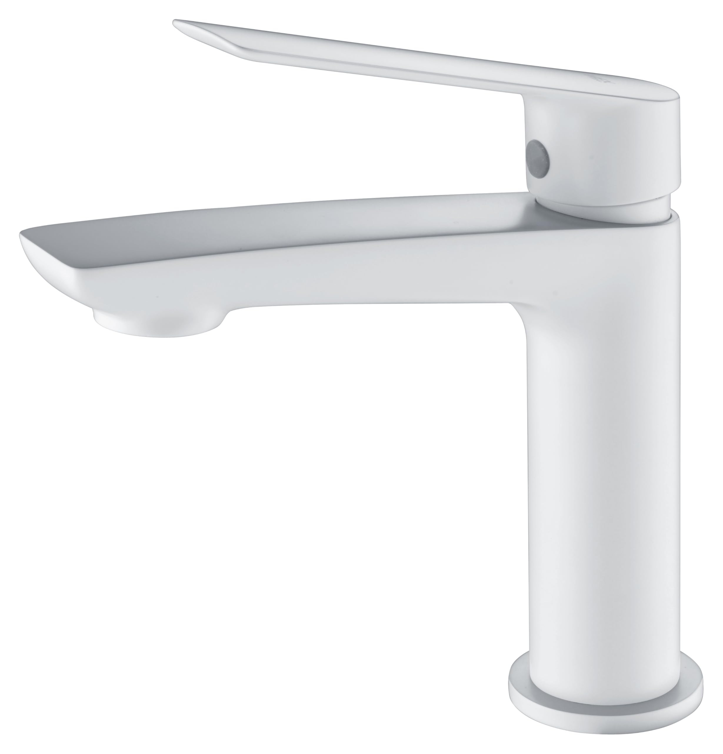 Imex - grifo monomando lavabo caño bajo blanco serie luxor
