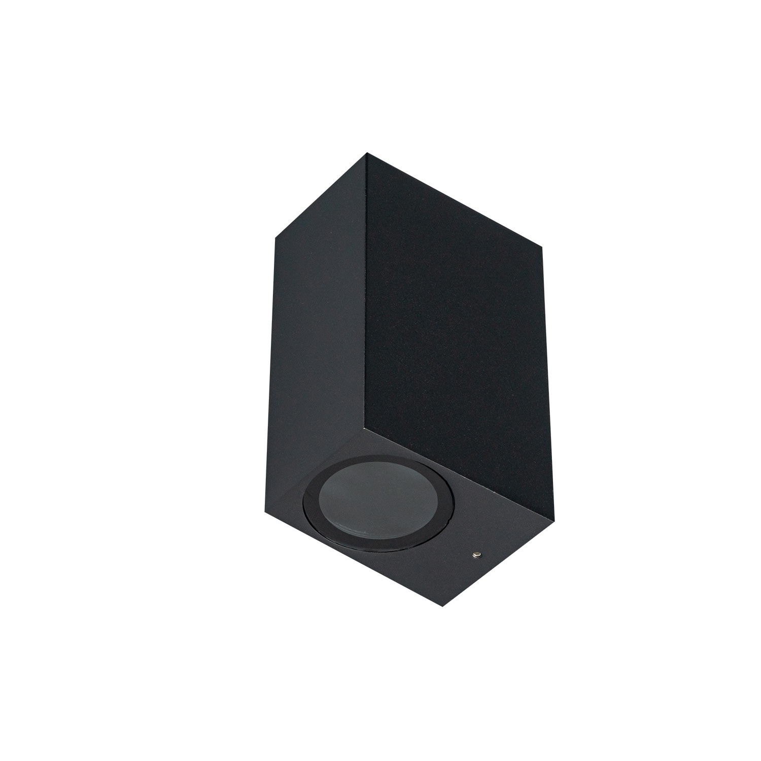 Aplique de pared cuadrado ii para una bombilla LED gu10 negro(apcgu10-2n)
