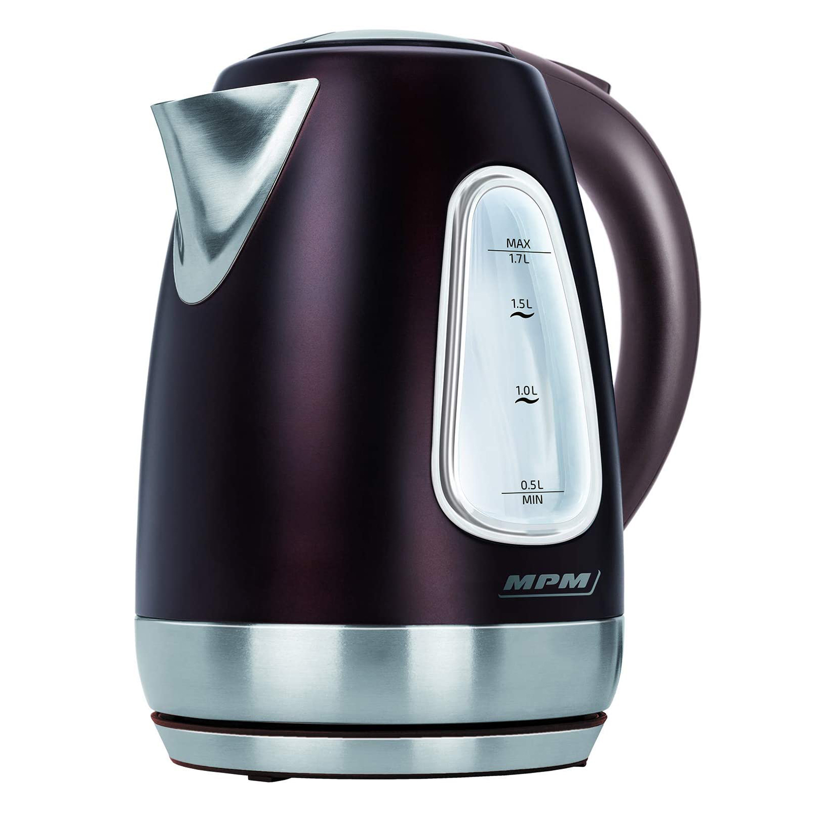Hervidor agua eléctrico, 1,7l, sin bpa, acero mpm mcz-55 negro 2200w