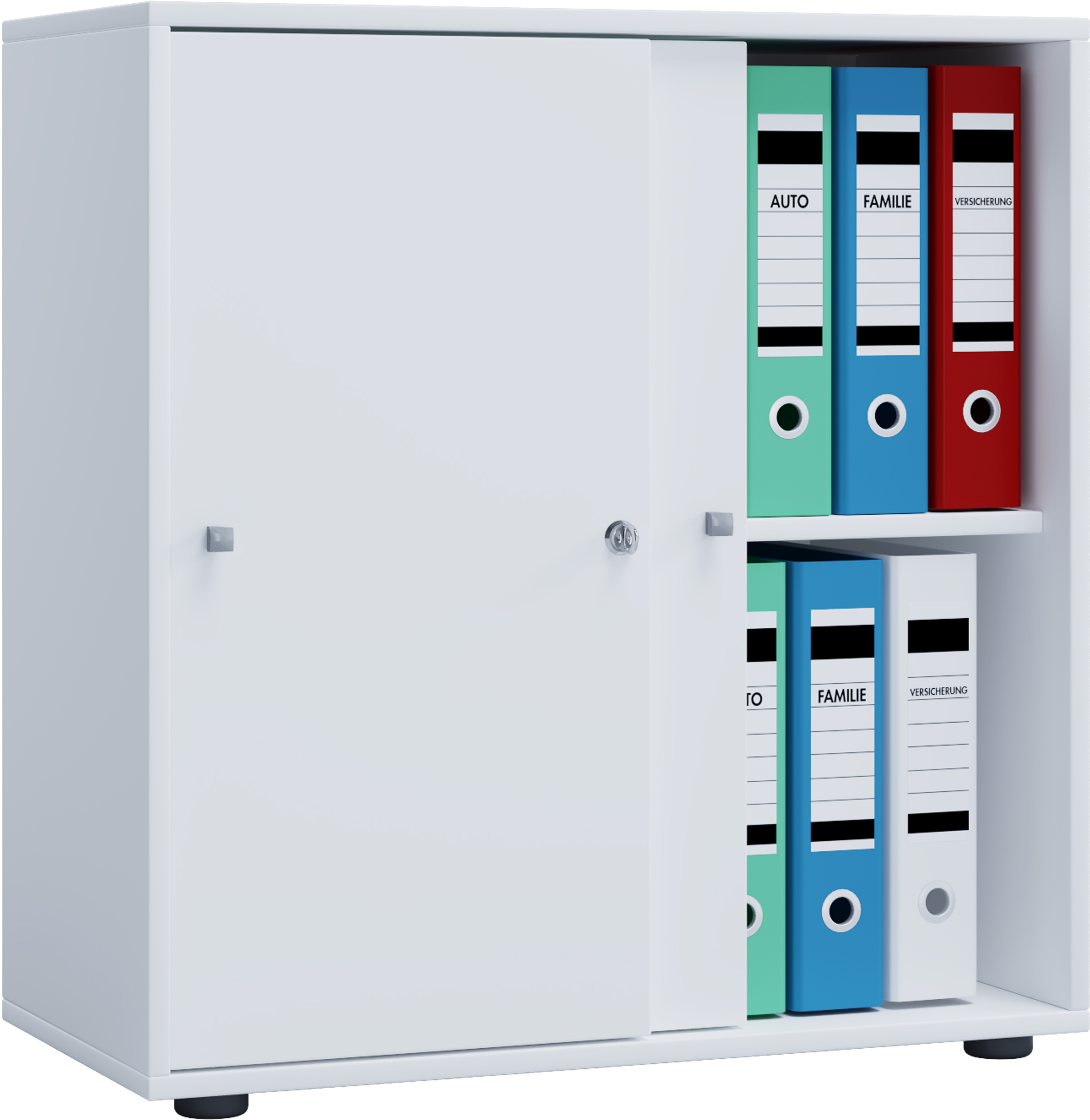 Gabinete de oficina lona blanco an. 70 x al. 73 x p. 37 cm