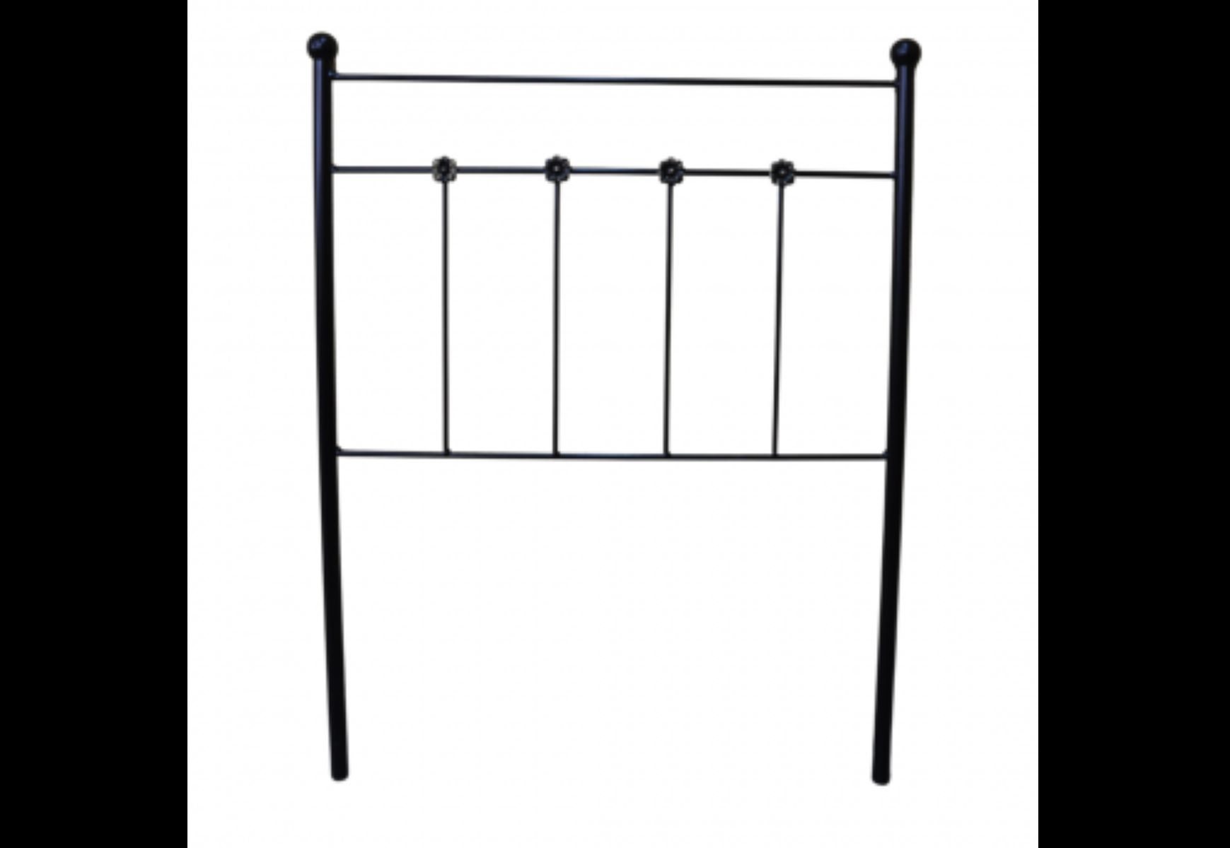 Cabecero forja ducal para cama de 150 negro 158x125x4. Matris
