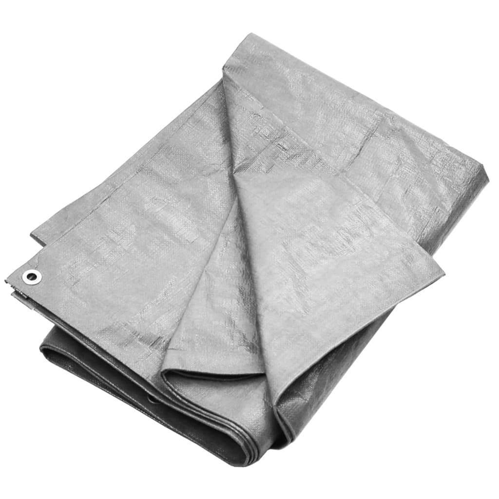 Lona hdpe gris 180 g/m² 4x4 m