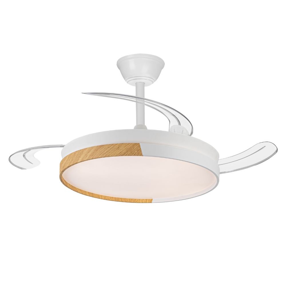 Ventilador de techo vista blanco cct regulable 106cm