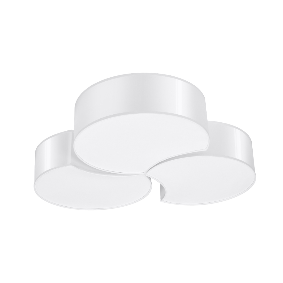 Lámpara de techo circle 6 blanco cloruro de polivinilo 64.5x11.5x64.5cm