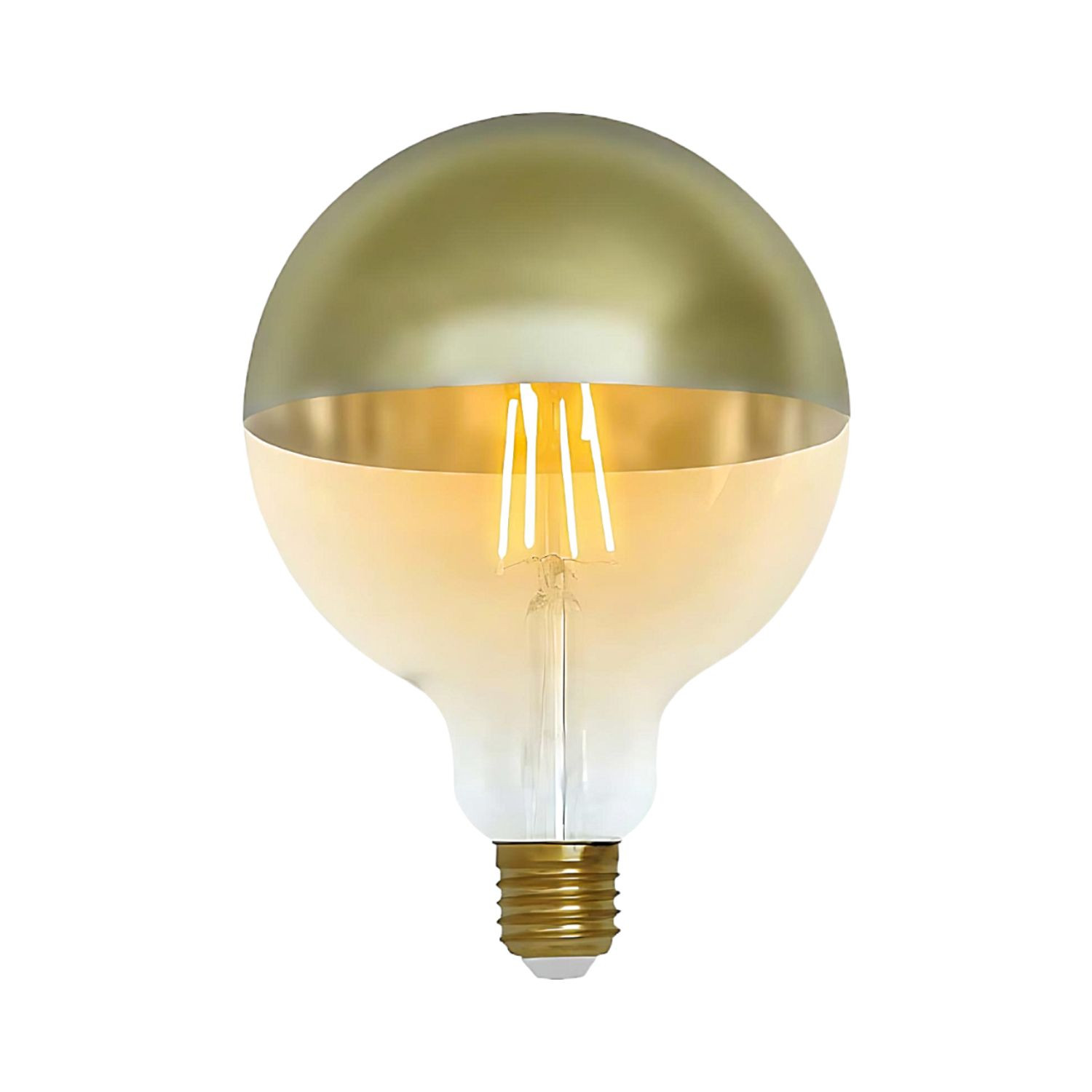 Bombilla LED globo g120 cúpula oro E27 6w equi.48w 600lm 2100k 7hsevenon