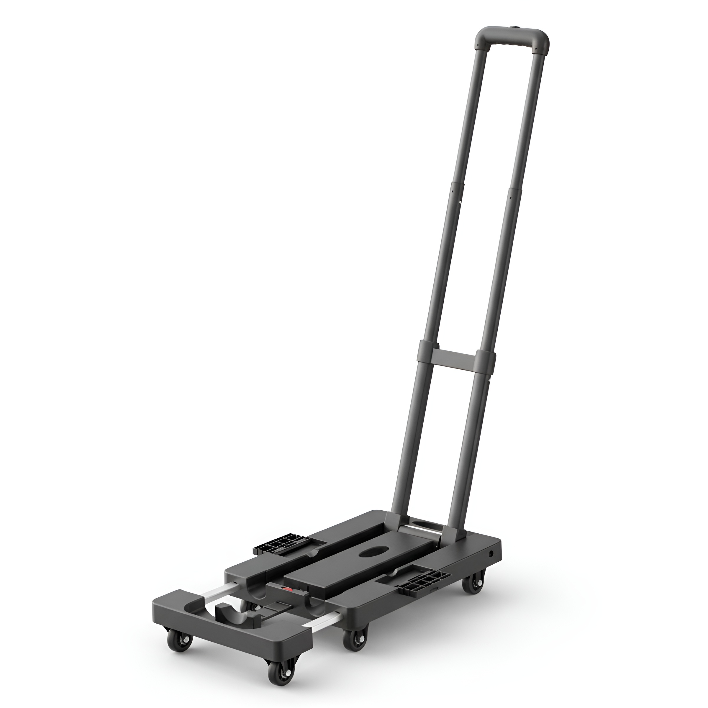 Carretilla plegable extensible 6 ruedas y base ajustable para transporte