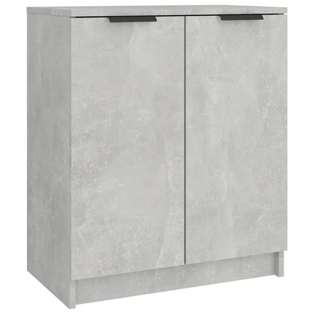 vidaXL zapatero madera contrachapada gris hormigón 59x35x70 cm
