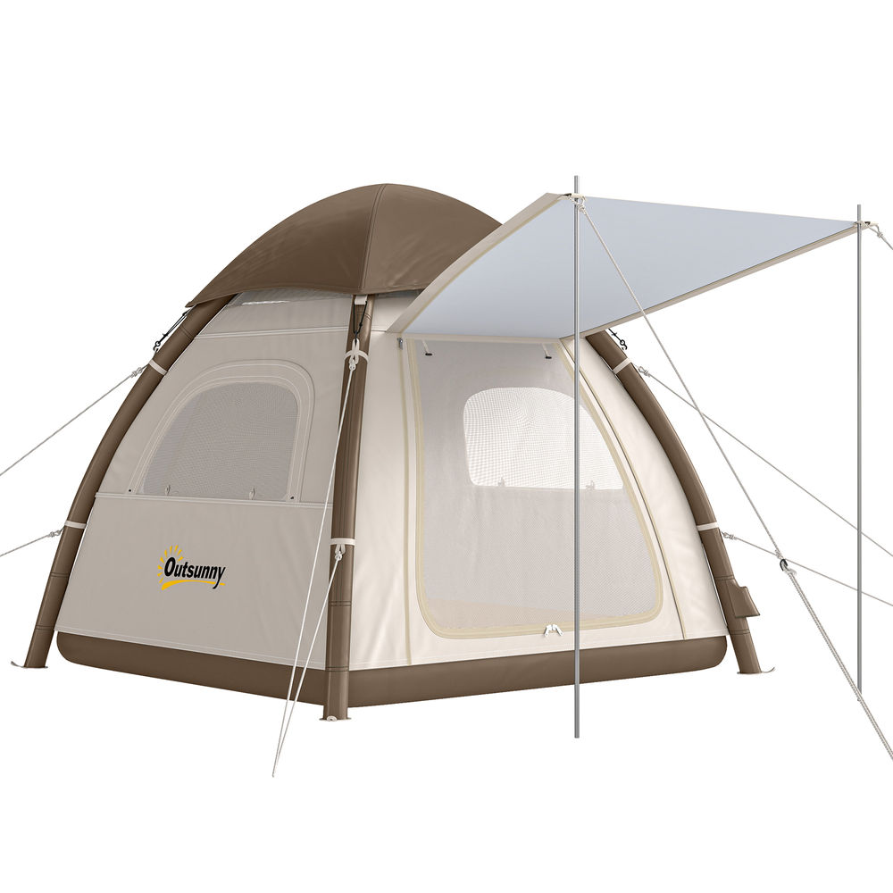 Tienda campaña inflable 220x220x200 cm tela oxford, tpu color beige