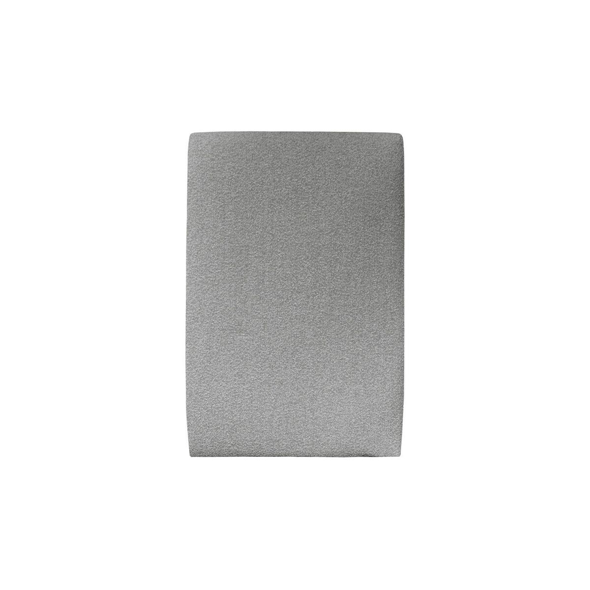 Cabecero tapizado 90 cm - tejido rizado gris - gris