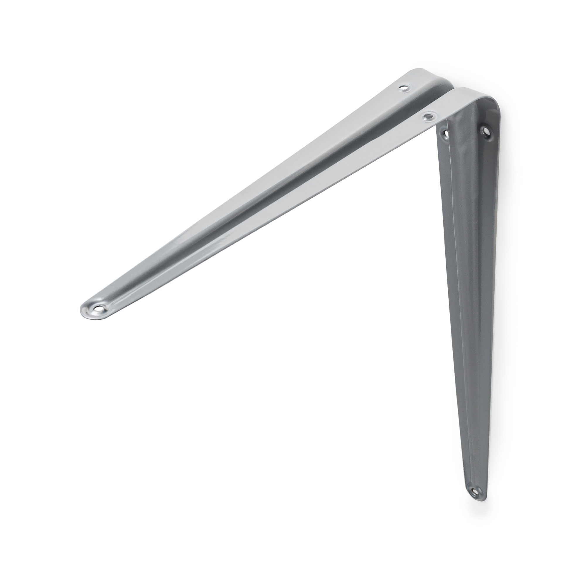 Escuadra de balda rei 1490 | 44x249x301 mm | gris | acero