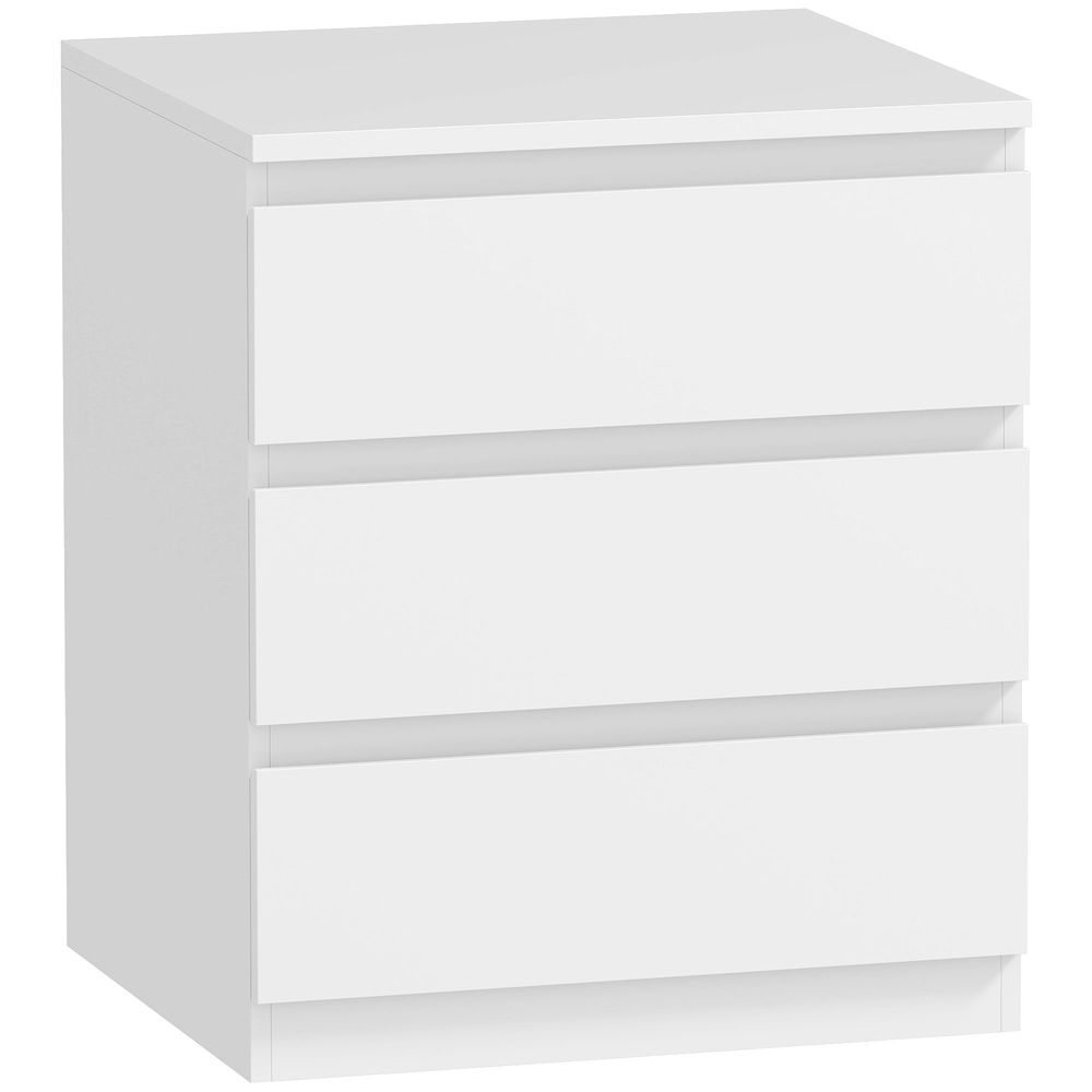 Cómoda 45x40x52.8 cm color blanco Homcom, hogar - muebles de dormitorio