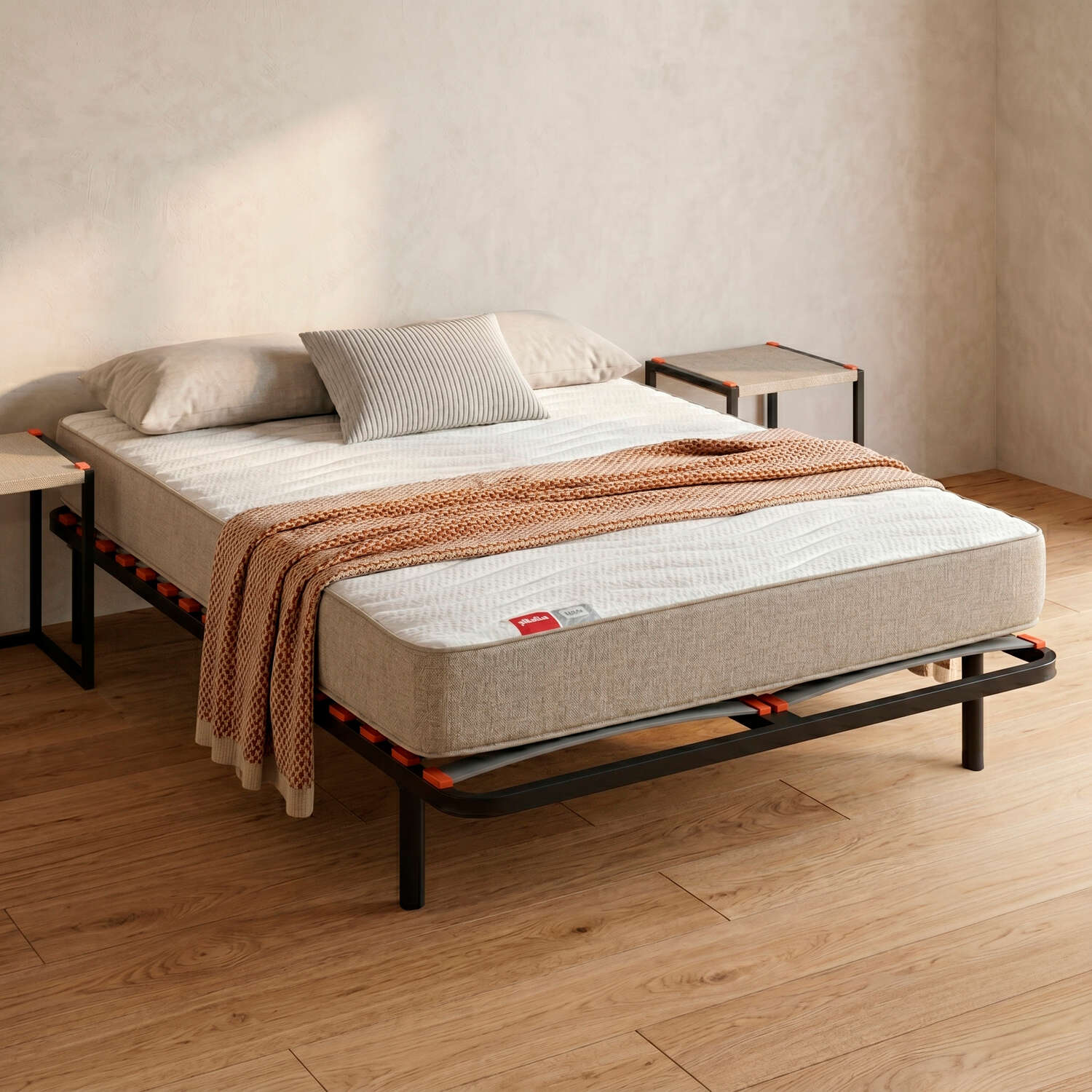 Somier 90x200 pikolin madera + 4 patas + montaje y retirada incluida
