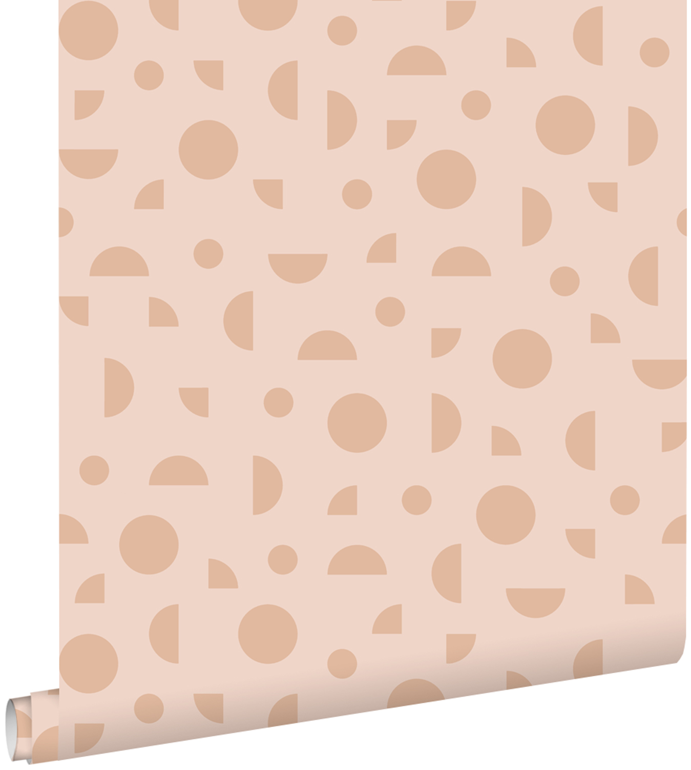 Estahome papel pintado motivo gráfico rosa terracota 50 x 900 cm