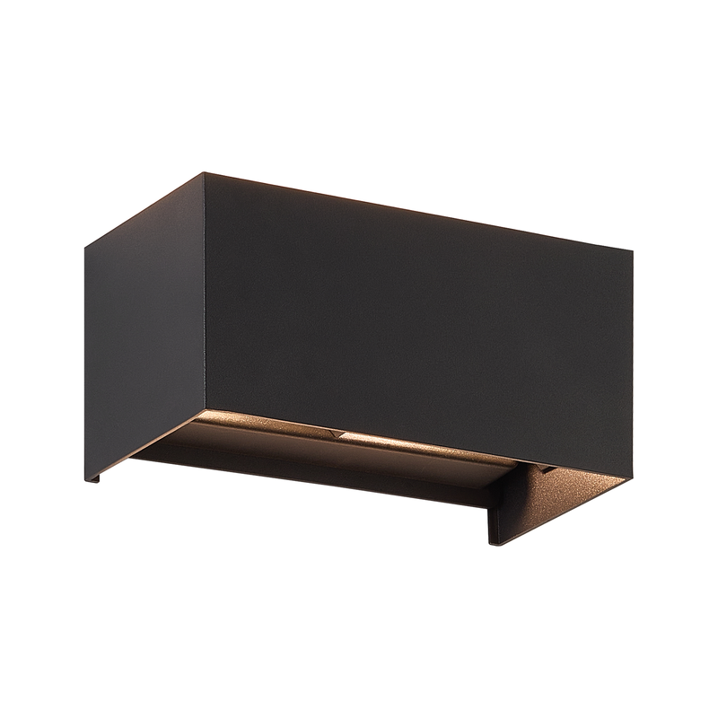 Nettlife aplique pared g9 negro 20x10