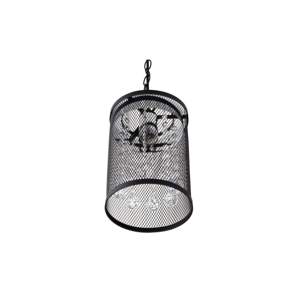 Fab 112650109 | coLGante davy 1xE27 negro/cromo reg.x18d