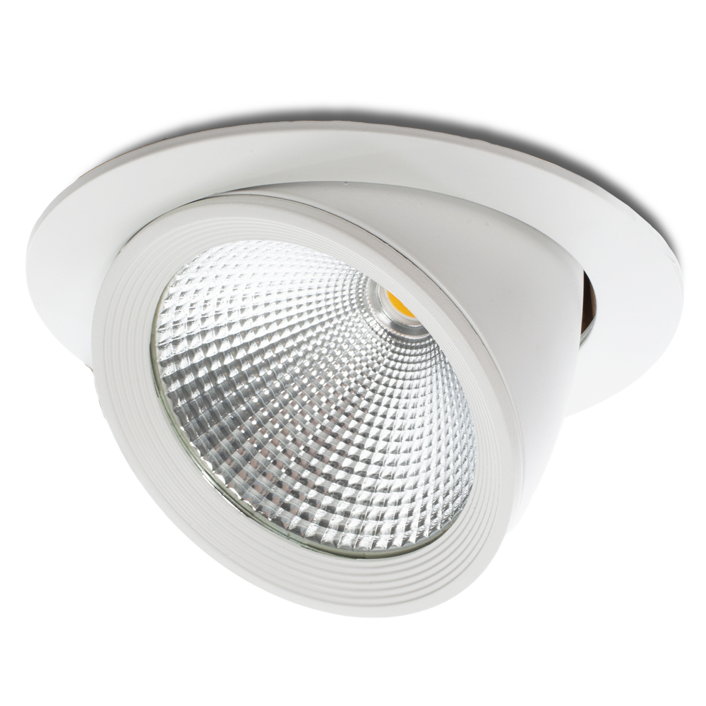 Foco downlight LED 30w 3000lm 4200ºk ajustável ugr17 50.000h [jw-30w-gw]