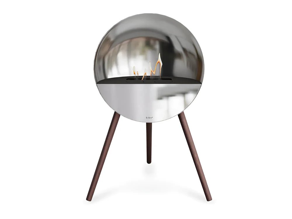 Chimenea de bioetanol eye silver 2