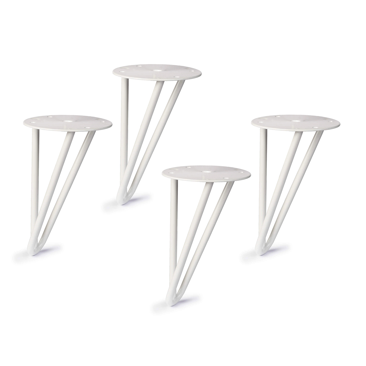 Pata para mueble rei 951 | 100x100x160 mm | blanco | 4 uds. | acero