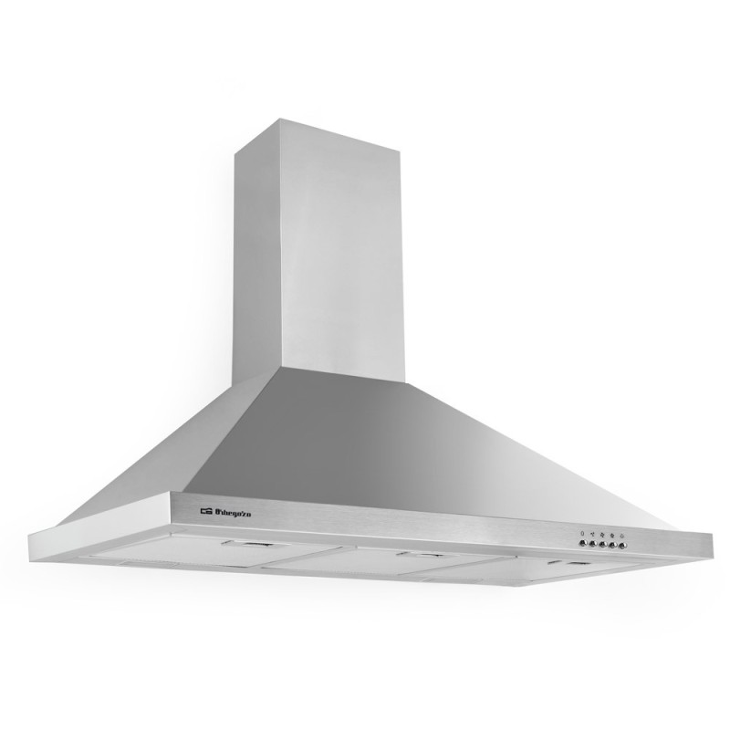 Campana decorativa orbegozo ds48190bin inox 90 cm 3 niveles de potencia